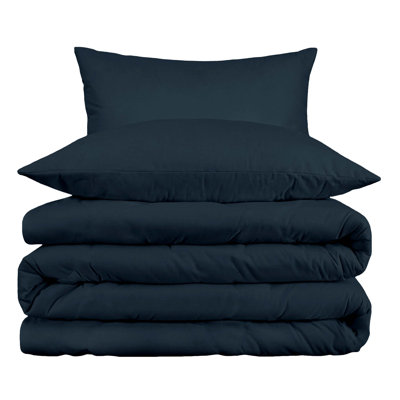 Arling Certified Egyptian Cotton Modern Solid 3 Piece Duvet Cover Set