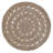 Heller Hand Woven Jute Eco-Friendly Solid Area Rugs - Round, Beige Color, Oriental Design, Low Pile, Natural Fiber, Outdoor Indoor Handmade Area Rugs for Living Room, Bed Room