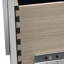 Commode finition perle blanche