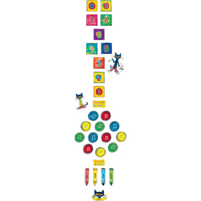 Sentier sensoriel Pete The Cat, chiffres et couleurs