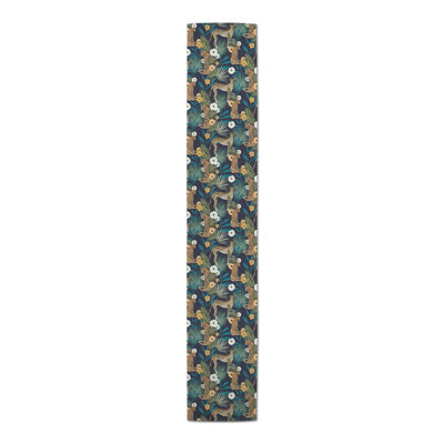 Floral Cotton Blend Table Runner