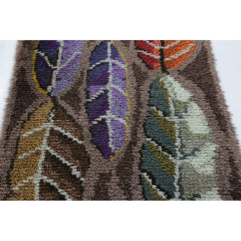 Vintage Hand Knotted Wool Area Rug