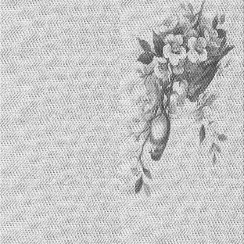 Tapis 100% à motifs lavables à la machine 2989 WSH-PAT529-GRY, Carré 8 pi