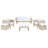 Chilton 7 - Person Patio Conversation Set with Cushions-802793800
