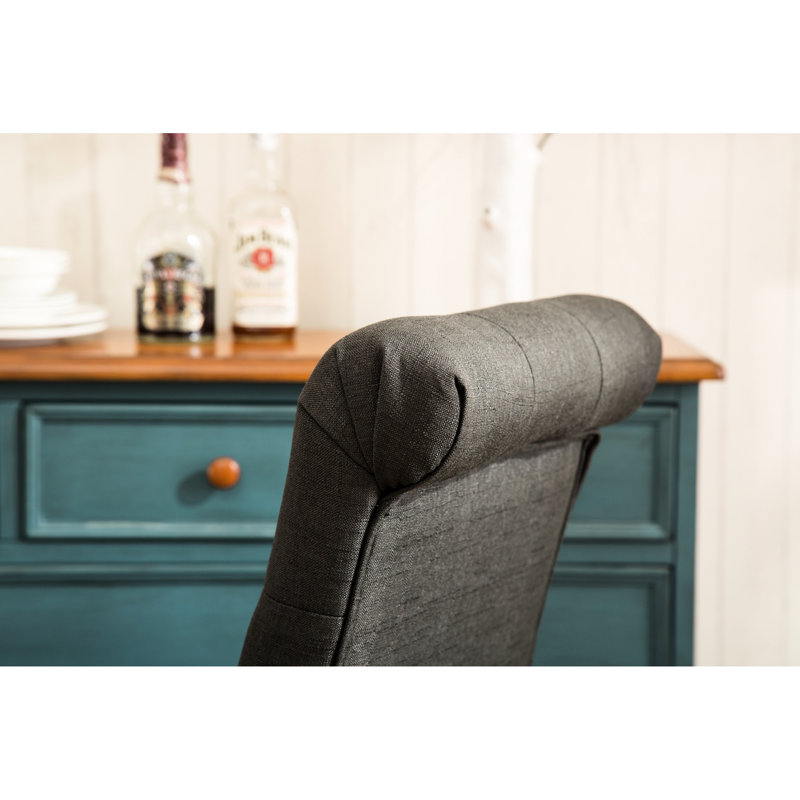 Chaise de salle à manger 2 personnes Habit, Gris anthracite