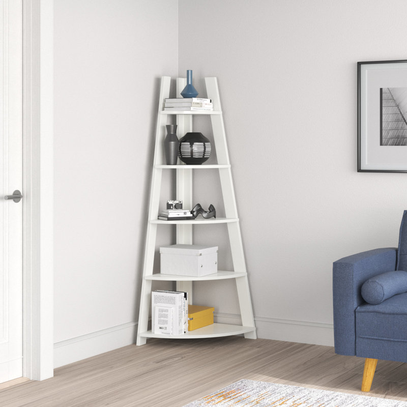 Fossum Corner Bookcase, White