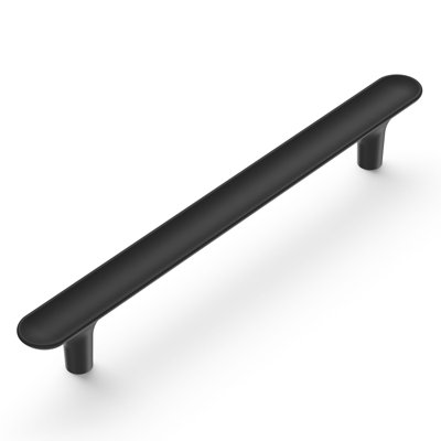 Maven Collection Handle Pull - 6-5/16" Center to Center Cabinet Pull Matte Black - Mid-century Modern Hardware for Drawers & Cabinets