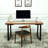 Walnut Rectangular Solid Wood Writing desk-1193662305