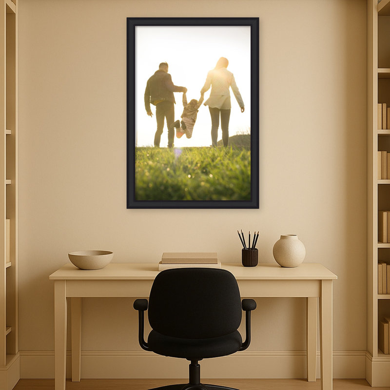 Cadre photo Oliver, 24 x 36, Oliver noir étroit