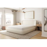 Clarewood Upholstered Platform Bed with Storage Lift-Up Mechanism, Performance Fabric