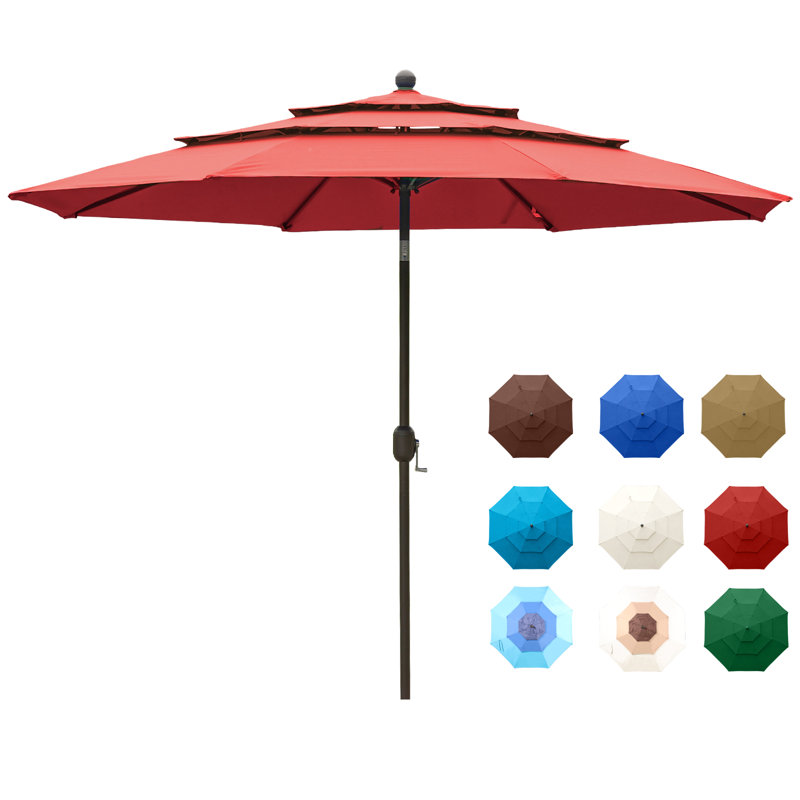 305cm Tilt Parasol, Red