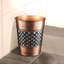 Geometric Embossed Metal 1.7 Gallon Waste Basket-62609832