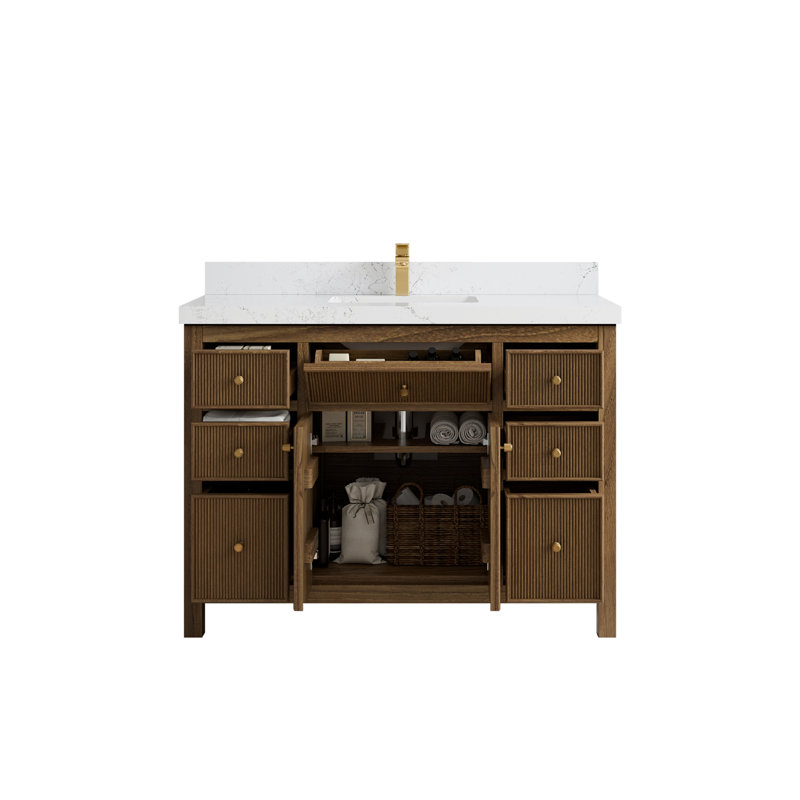 Ensemble de meuble-lavabo simple 48 po Sarver, Empira blanc
