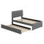 Lit plateforme tapissier simple Teddy-1833390545