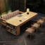 Brown Rectangular Solid Wood desk-1596831035