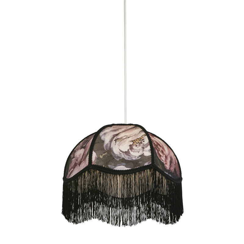31cm H Faux Velvet Drum Lamp Shade ( Clip On ) in Multicolor