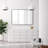 Anacleta Radius Rectangle Framed Wall Mirror-1835888093-1835888092
