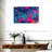 Blue Magenta Abstract Canvas Print-1374365369
