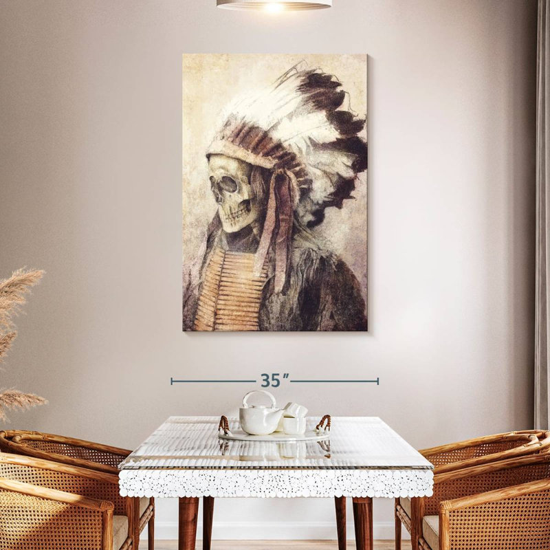 Lelar Chief Skull, 48" H x 32" W
