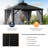 10 Ft. W x 10 Ft. D Steel Gazebo