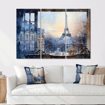 Grey Urban Parisian Street II - City Paris Wall Art