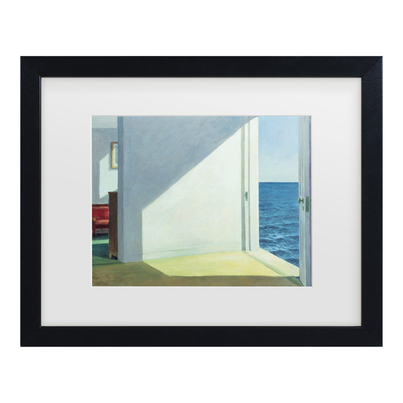 Art encadré mat par Edward Hopper, Noir, H 13 po x l 16 po x P 0,75 po