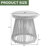Lenno Swivel Patio Chair Set with Cushions and End Table-244533301-244533303