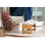 Tabouret de toilette pliable en bambou