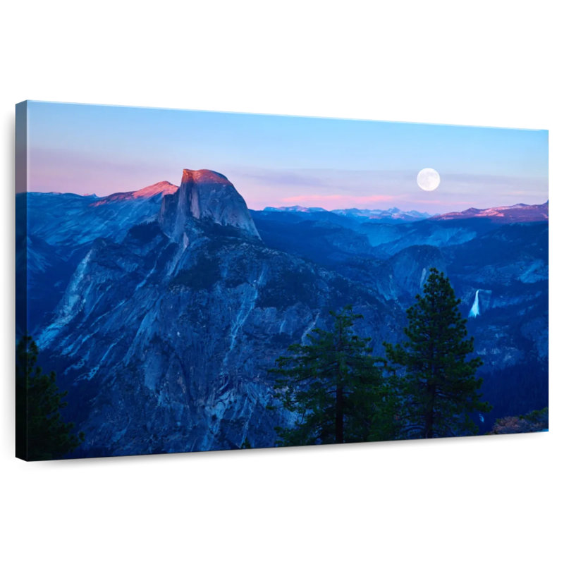 Alvord Yosemite au lever de la lune, H 8 po x l 12 po