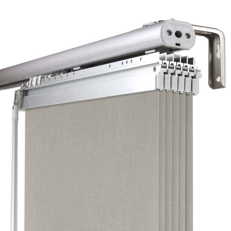 Cornsilk 6-Panel Single Rail Panel Track Extendable 48"-84" W x 91.4"H, Panel width 15.75"