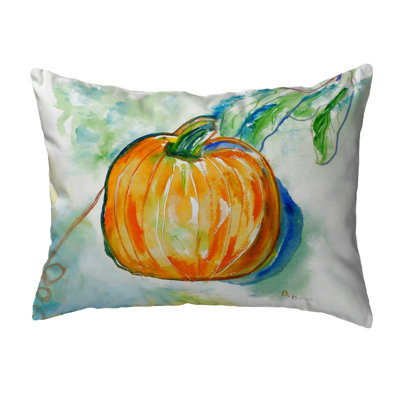 Pumpkin Outdoor Reversible Throw Pillow