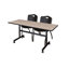 Table de nidification Nickls, 2 chaises empilables-32668122-32668142