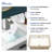 22" L x 15.5" W Rectangular Undermount Bathroom Sink Ceramic Sink with Overflow