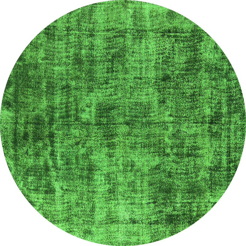 Emitt Washable Abstract Indoor Rug, Round 6'