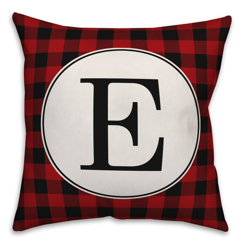 Plaid Throw Pillow, E