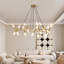 Luminaire de lustre moderne, conception de branche avec tubes givrés-1702593064