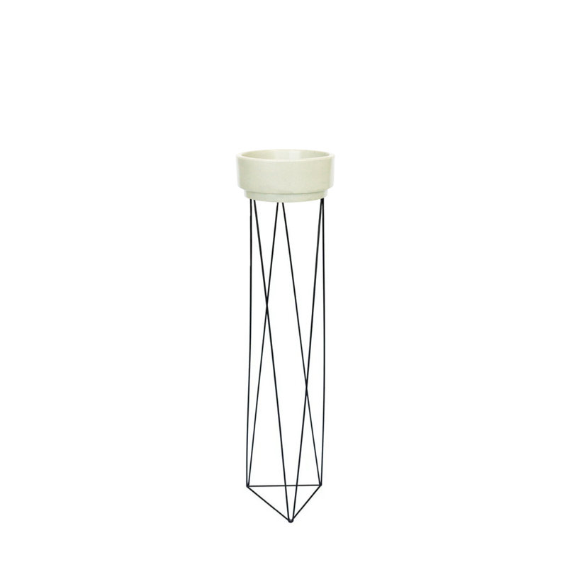 Pot à fleurs Ildze, 30,7 x 9,8 x 9,8, Blanc