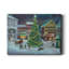 Village Square - Toile tendue avec châssis de qualité supérieure - Prêt à être accroché-300996078