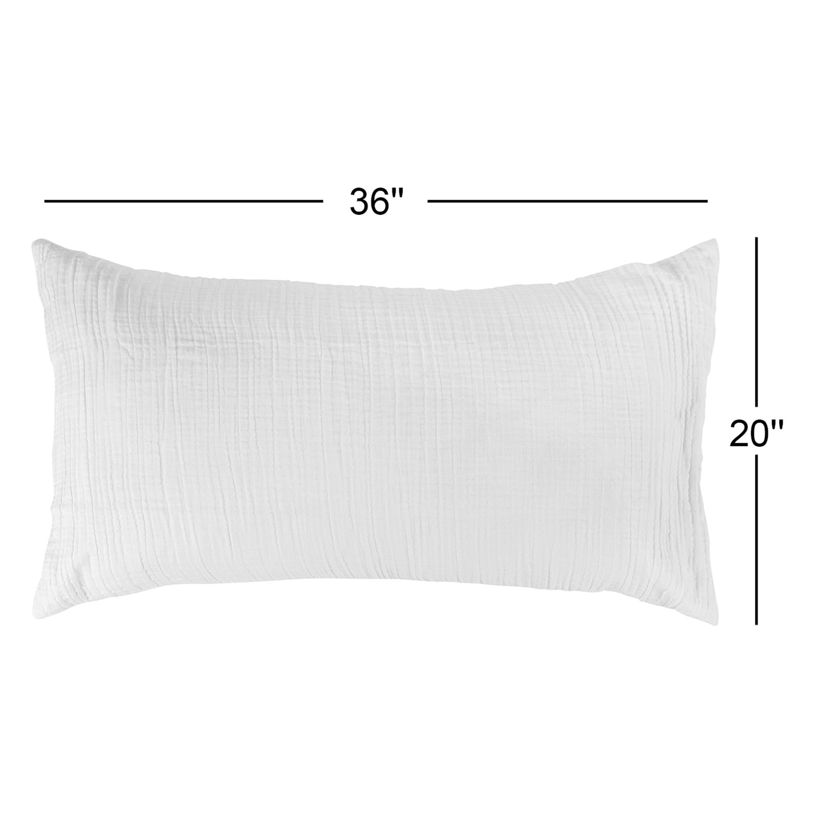 Daila Linen Blend Shams, King, White