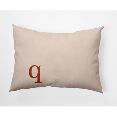 Modern Monogram Indoor/Outdoor Throw Pillow