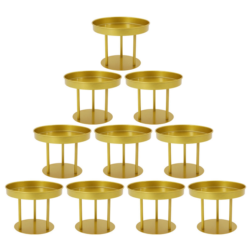 10 supports à fleurs circulaires, H 5,91 po x l 7,87 po x P 7,87 po