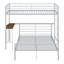 Lit superposé en métal avec bureau, échelle-1749184315