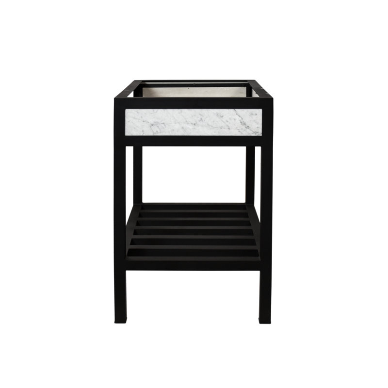 Cuzco 30" Single Bathroom Vanity Base Only, Carrera Marble