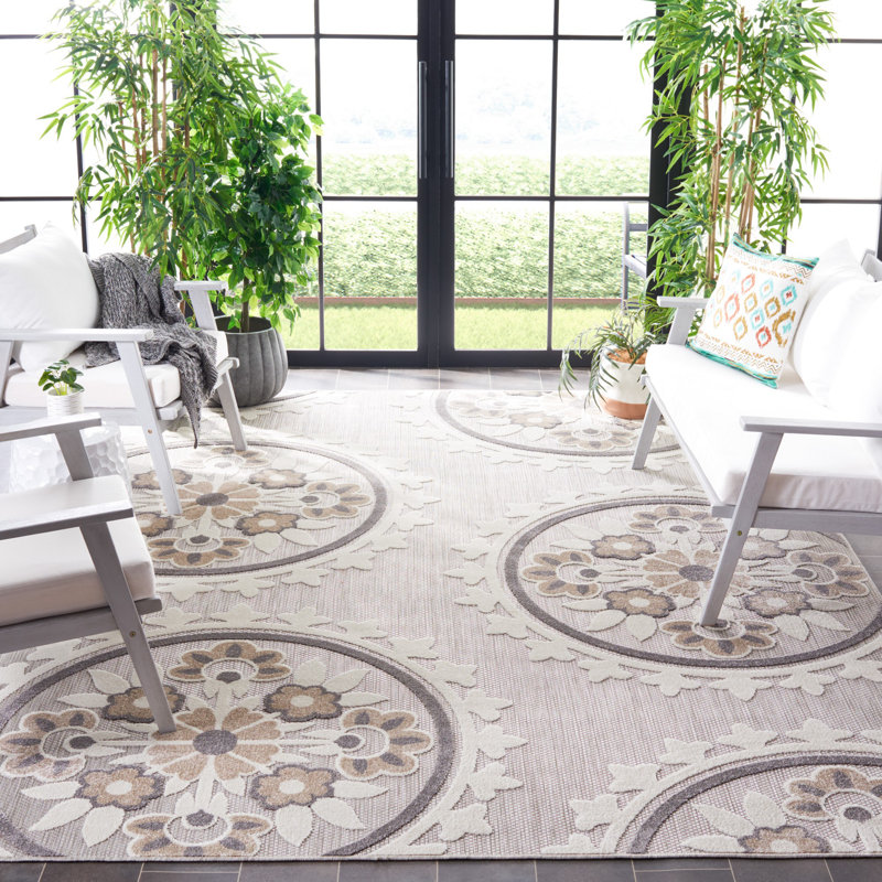 Tapis d'intérieur / extérieur à motif floral Sams Bahama Cottage Performance