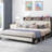Noise-Reducing Upholstered Storage Bed with Built-In Charging Station-1294820415
