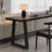Modern Rectangular Solid Pine Wood Writing Desk