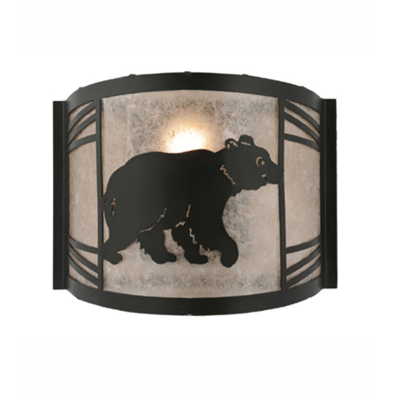 Happy Bear On The Loose 1 - Light Flush Mounted Sconce