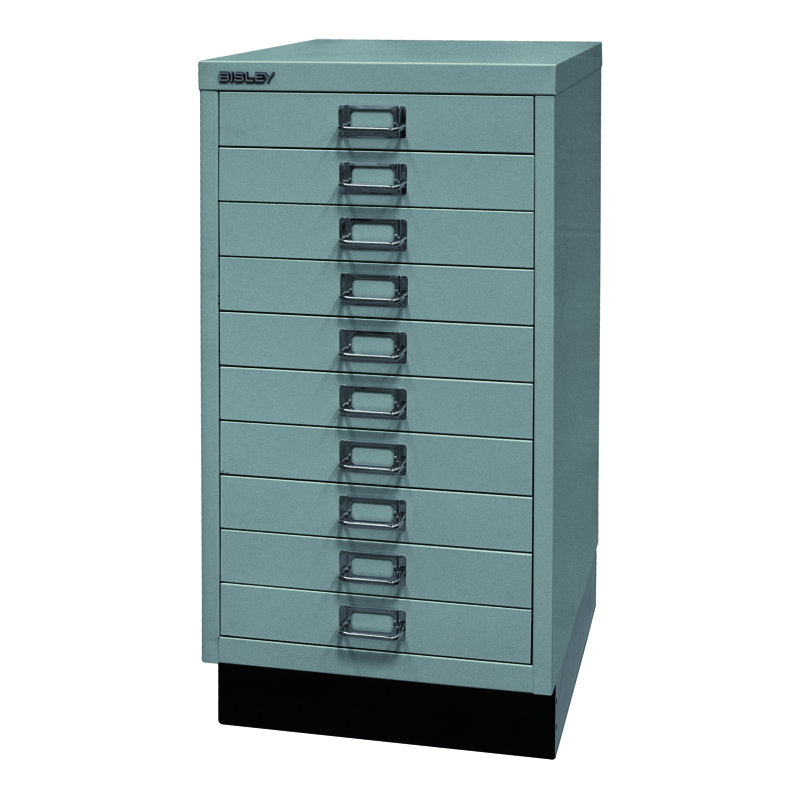 39er 34.9cm Wide 10 -Drawer File Cabinet, Silver