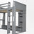 Wooden Gaming Loft Bed with Desk, Multi-Storage Shelves, LED Lights & Hanging Clothes Rack- Ideal for Bedroom, Dorm, and Home Office-1771373529-1771373528