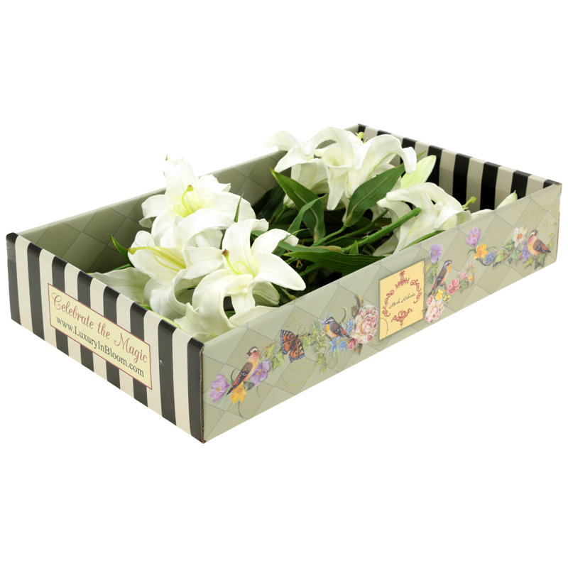 Majestic Casablanca Lily Natural Touch, Box Of 6 - 23 Inches